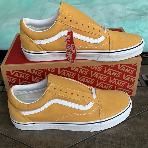 VANS OLD SKOOL OCHRE/TRUE WHITE MEN’S - Picture 9 of 16